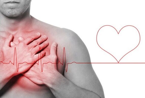 Heart attack as a cause of back pain under the left shoulder blade