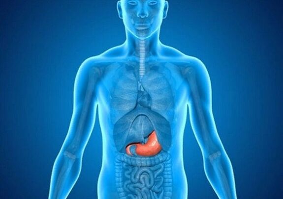 Stomach ulcer as a cause of back pain under the left shoulder blade